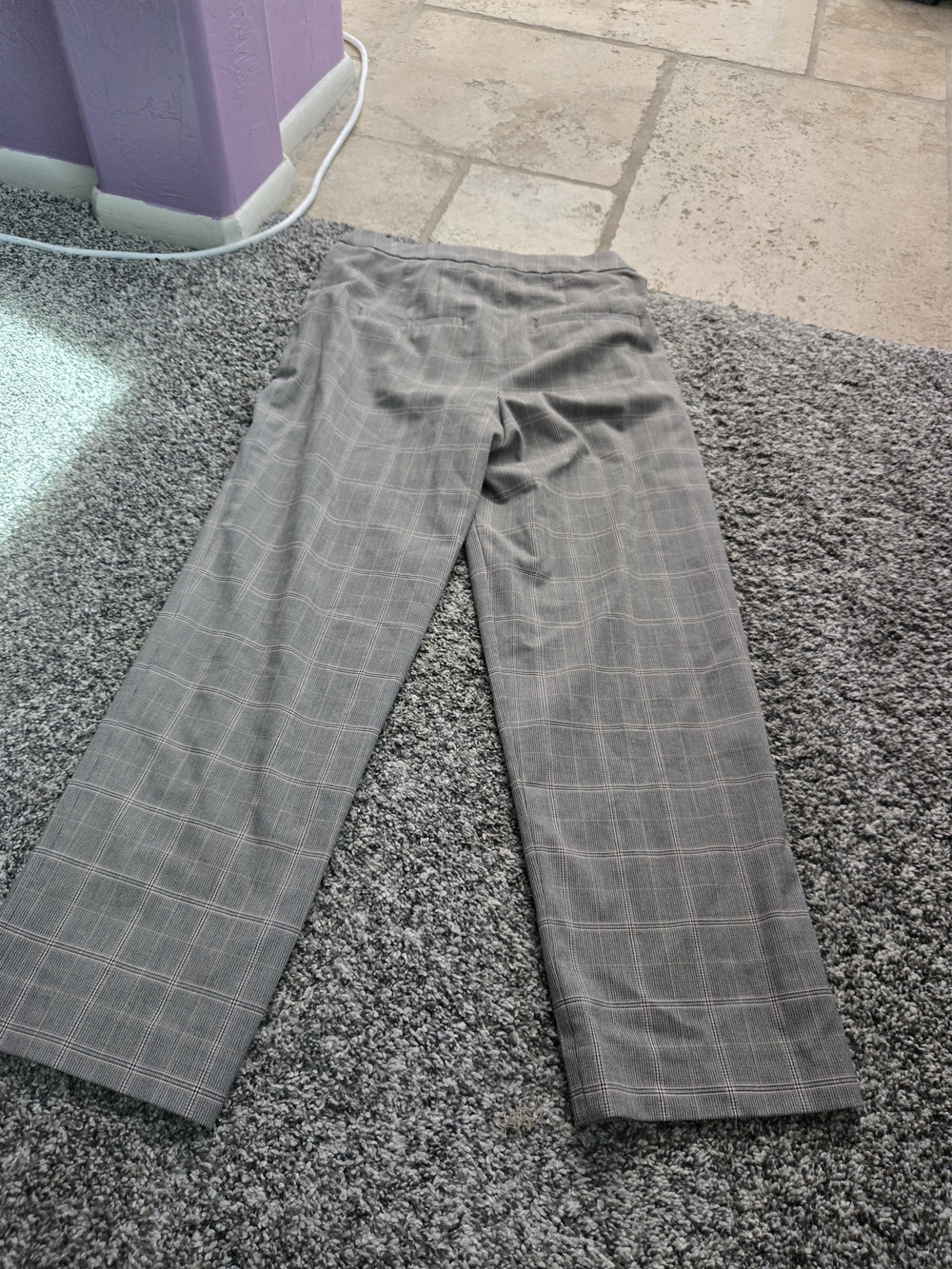Gray Plaid Dress Pants - Picture 2 of 15